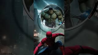 Spider-Man And Invisible Cyber Hulk #spiderman #spiderverse