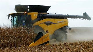 Corn Harvest Field Demo at Farm Progress Show 2024 - All Combines Harvesting Corn