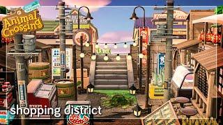 Shopping District ️ // Animal Crossing Japanese island // Speed Build