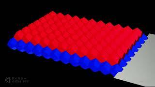 Construction of an octagonal tiling pattern from rhombic dodecahedra