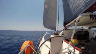Sailing Naxos Island to Milos Island Greece (Catana 471 Hull #68) | Sailing Catamaran Element