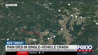 Single-vehicle crash claims the life of a Frisco City man