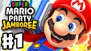 Super Mario Party Jamboree - Full Game Walkthrough Part 1 - Mega Wiggler's Tree Party!