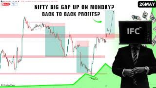 Nifty Prediction for Monday | 26 May 25 | Gap up or Gap down Tomorrow?
