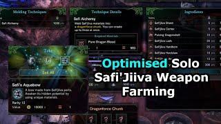 MHW Safi'Jiiva Optimal Solo Weapon Farming - Plunderblade Timer Abuse