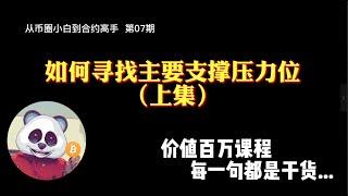 【第07期】如何寻找主要支撑位和压力位（上集），价值百万课程，每一句都是干货