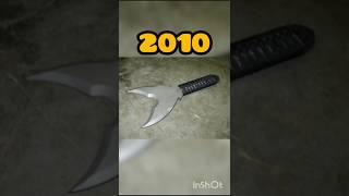 EVOLUTION OF FIGHTING KNIFE FROM 1950-2014 #trending #ytshorts #viral #subscribe #cars #knife #fight