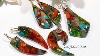 Polymer Clay Faux Sea Sediment Jasper, Plus NEW Clayboutique Cutters!