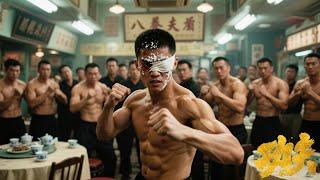 Blind but still fighting! With lime in his eyes, kung fu lad closed eyes and took down 100 enemies !