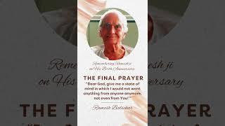 Remembering Rameshji on His Birth Anniversary #rameshbalsekar #prayer #acceptance #stillness #advait