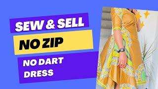 Sew and sell ️No dart No zip Dress@stylewithOma |#summer trendy dress