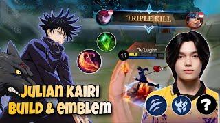 GARA GARA ORANG INI JULIAN DIBAN MULU! SETTINGAN EMBLEM & BUILD JULIAN DARI ONIC KAIRI | MLBB