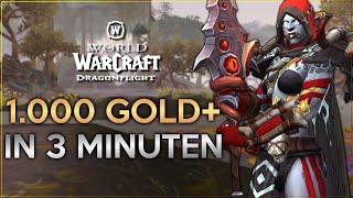 Mehr als 1.000 Gold alle 3 Minuten farmen | WoW Dragonflight Gold Guide