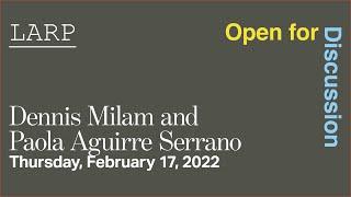 The Weitzman School of Design Presents: Dennis Milam and Paola Aguirre Serrano