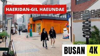 BUSAN, SOUTH KOREA  [4K] Haeridan-gil — Hip Cafe Neighbourhood in Haeundae