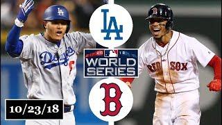 Los Angeles Dodgers vs Boston Red Sox Highlights || World Series Game 1 || October 23, 2018