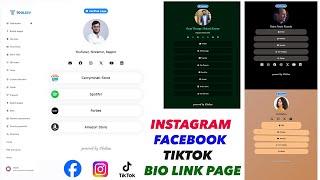 How to Create a Free Bio Link Page for Instagram | Toolszu Bio Link Website Tutorial