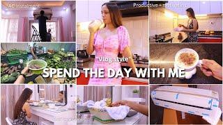 VLOG : SPEND THE DAY WITH ME  ️ realistic + productive, household chores & shopping | Gulguli Singh