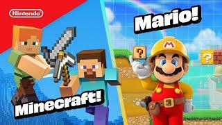 It’s Building Time with Minecraft and Mario! 🟩🟪🟥 | @playnintendo