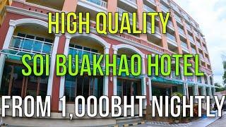 QUALITY PATTAYA SOI BUAKHAO BUDGET HOTEL ROOM REVIEW - D Hotel - FROM 1,000BHT NIGHTLY