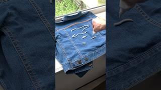 Customizing Denim Jacket  #drawing #art #painting