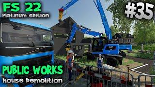 Demolition and debris removal  Public Works   Farming Simulator 2022