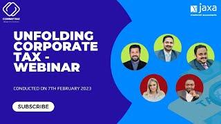 UAE Corporate Tax Webinar by Commitbiz with Jaxa Chartered Accountants