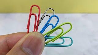 10 Amazing Tricks With Paper Clips That EVERYONE Should Know