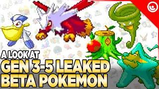 GEN 3-5 Pokemon LEAKED! Scrapped Beta Designs Revealed