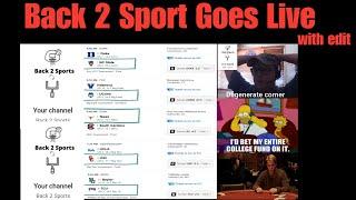 Back 2 Sports live stream edited - ND collapse - Betting lines for championship game and more