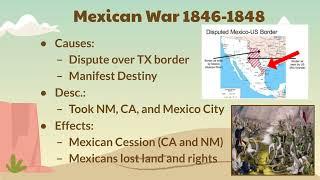 Wesward Exp: Manifest Destiny & Mexican War 22