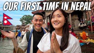 Our FIRST TIME In Nepal Magical First Day In KATHMANDU