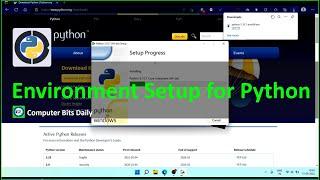 Environment Setup for Python in windows Operating System