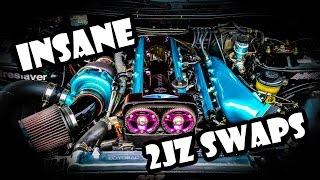 9 ABSOLUTELY CRAZY 2JZ Turbo Swaps!