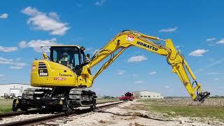 High Rail Attachment for Track Excavators | Dymax Rail Rider H-X1