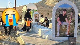 "A sad journey with Mahdi: the last gift to Ibrahim with a beautiful tombstone"