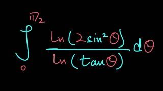 A log trig integral with a beautiful result