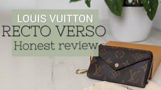 Louis Vuitton RECTO VERSO pouch. Honest review #lvpouch #bagreview #louisvuitton