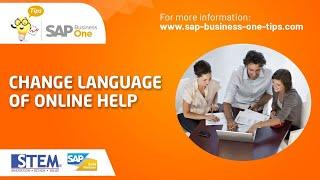 Change Language of Online Help on SAP Business One 9.3