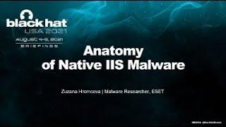 Anatomy of Native IIS Malware
