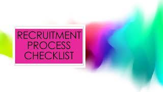 Recruitment Process Checklist