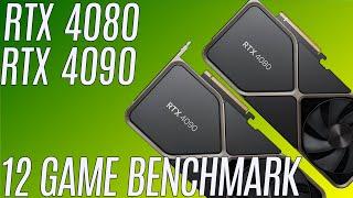 RTX 4080 vs 4090 12 Game Benchmark 1440p 4K