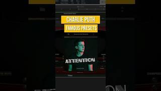 Charlie Puth "Attention" Bass Vst Preset. #spectrasonics #trilian #charlieputh