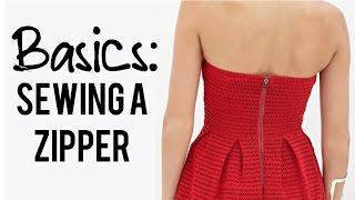 Basics: How to sew a Zipper (in the back of a dress)