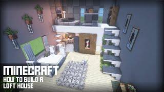 ️[Minecraft Interior Tutorial]: How to build a Modern Loft House | Interior Design # 1