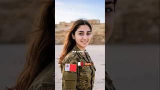 women soldiers in various countries prat 23#shorts #midjourney #army #warrior