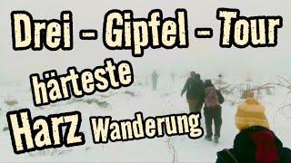 Eiswanderung im Harz - 30km Schneechaos Drei-Gipfel-Tour im Nationalpark | Wurmberg - Brocken