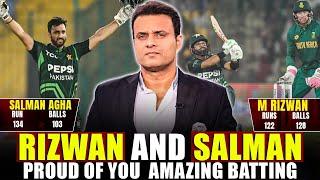 Rizwan and Salman, proud of you  Amazing batting Pakistan ki Team ne khatre ki ghanti baja di