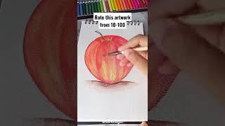 Drawing Apple | Watercolor Pencil #shorts #art #drawing #trending