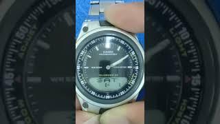 How to setting time Casio AW-80 (2747) Telememo 30 Time setting